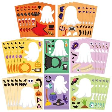 Imagem de CY2SIDE Halloween Ghost Face Stickers - 40PCS Make Your Own Funny Ghost Stickers Games for Kids School Rewards, DIY Halloween Trick or Treat Party Favors for Classroom Activities Home Fun Project