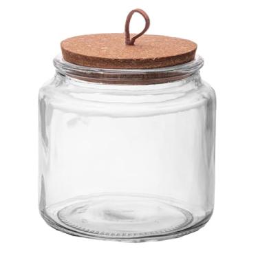 Imagem de LYOR - Porta Mantimento com Tampa de Cortiça e Puxador 520ml Cristal Ecológico