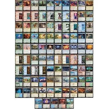 Imagem de Final Fantasy Magic The Gathering Commander Deck - Summons Enchantments - 5 Color Blue Green White Red Black - EDH cEDH - 100 Card - Custom MTG Deck - Very Strong!