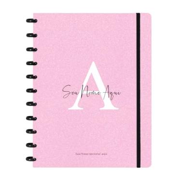 Imagem de Caderno de Discos Flex Inteligente Iscool Personalizado Grande Areia Sand Magenta