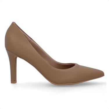 Imagem de Scarpin Usaflex Feminino Casual Bico Fino Camel Ad0601031 35