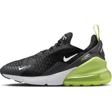 Imagem de Nike Air Max 270 Tênis infantil grande (943345-704, limão claro/preto/antracite/branco), Torção limão claro/preto/antracite/branco, 17