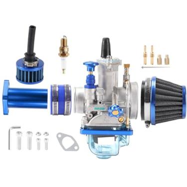 Imagem de PWK Carburador 28 mm Carburador com tubo de admissão coletor de ar kit de jato de filtro de ar para motor 75cc-125cc motor 2T 4T CT200 BT200 MB200 Mini bicicleta KT196 Dirt Bike Motocross Scooter ATV