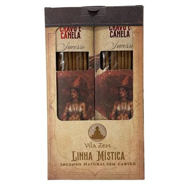 Imagem de Incenso Linha Mística 0% Carvão Cravo e Canela 12Cxs C 8 Var