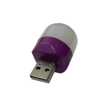 Imagem de Lampada led 1w 6500k 5v usb mini night cor roxo ip20 embuled 61166