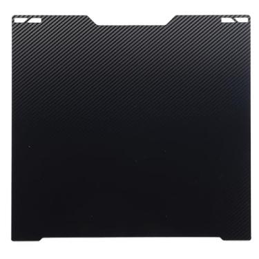 Imagem de Hyuduo Placa de Construção de Animais de Estimação do PEO, Textura de Diamante de Dupla Face Com Forte Adesão Ao Laboratório Bambu H2D, 346x355mm Placa de Aço Liso de Mola para PLA PETG