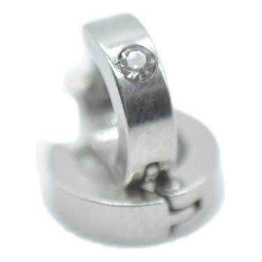 Imagem de Brinco Argola Com Pedra Strass 6mm Masculino Feminino - Papillon Semi 