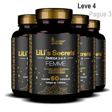 Imagem de Omega Mulher 3 6 9 Óleo Linhaça Borragem Primula Vitamina E  para Mulh