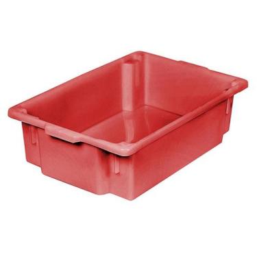 Imagem de Caixa Plástica S/Tampa 45L Vermelha 19X43x67 Mercoplasa