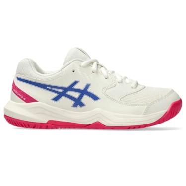 Imagem de ASICS Tênis infantil Gel-Dedicate 8 GS, Creme/cobalto escuro, 19