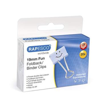 Imagem de Rapesco Clipes para fichário, clipes de emoji de 19 mm [pacote com 20]
