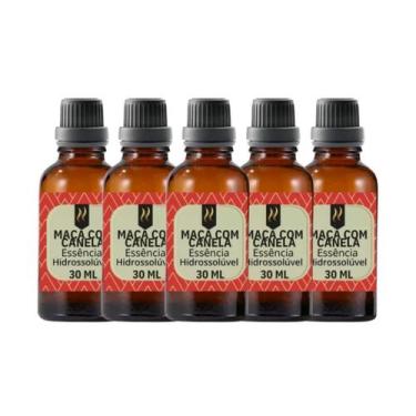 Imagem de Super Kit 5 Essências A Base Água Hidrossolúvel 30Ml Difusor - Nattuar