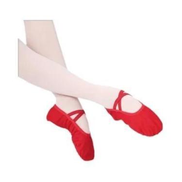 Imagem de Sapatilhas De Balé Para Meninas, Sola Macia, Lona, Sapatos De Dança Pa