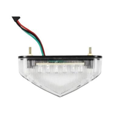 Imagem de Luz Traseira Universal Para Motocicleta 12V, Luz De Freio, Luz De Plac