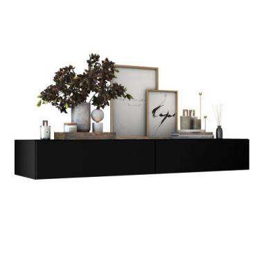 Imagem de aparador buffet bancada suspenso flutuante 1,10m design luxo - Aprire 