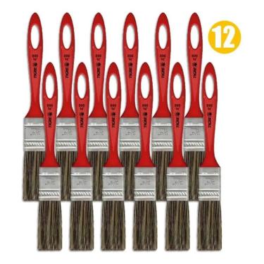 Imagem de 2X Pincel Trincha Para Pintura Parede Tigre 12 Pç 3/4 Pol Atac