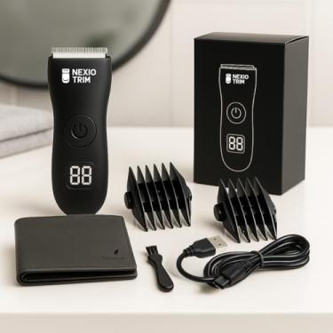 Imagem de Barbeador Íntimo Nexio Trim à Prova D'água com Carteira em Couro PU