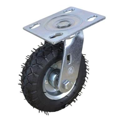 Imagem de Rodizio giratório Pneu pneumático aro com rolamento