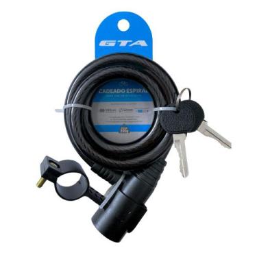 Imagem de Cadeado Para Bicicleta Com Trava Anti-furto Bike 6 e 12mm - GTA, 12MM
