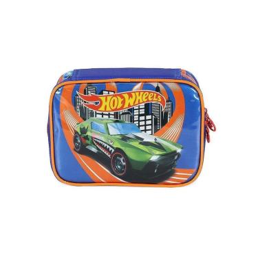 Imagem de Estojo Box 100 Pens Luxcel Hot Wheels Limits Azul-Masculino