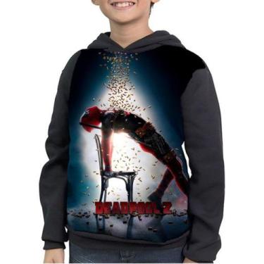 Imagem de Casaco Moletom Infantil Mercenário Deadpool 2 Full Print - smoke, Pret