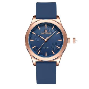 Imagem de Relógios Femininos Naviforce 5051 em Silicone Azul