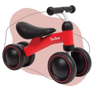 Imagem de Bike Buba Bicicleta De Equilíbrio 4 Rodas cor vermelho 12 a 24 meses a