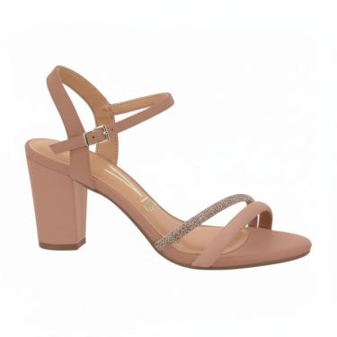 Imagem de Sandalia Feminina Vizzano Salto Médio Strass  6262.1009