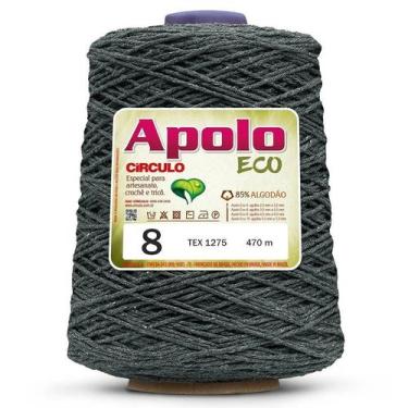 Imagem de FIO LINHA BARBANTE APOLO ECO CIRCULO Nº 08 600G 457 M, 8676 - CHUMBO