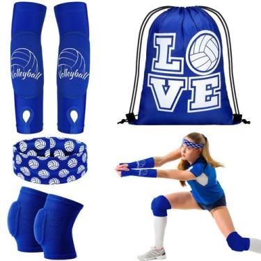 Imagem de Conjunto de acessórios de voleibol Yinder para mulheres (azul, L)