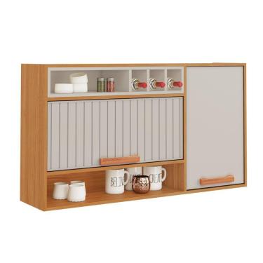 Imagem de Armario Itatiaia Napoles 1,20 2 Portas C/nicho Cinamomo Off White