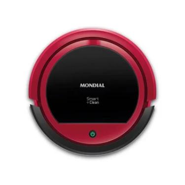 Imagem de Robô Aspirador Mondial, Vermelho E Preto Bivolt - Rb-07