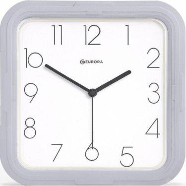 Imagem de Relógio De Parede Eurora Ref: 6550-205 Cinza Quadrado