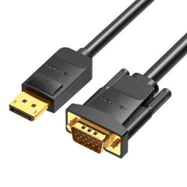 Imagem de Cabo Displayport DP x VGA 3m 3 Metros Monitor Vga Vention - Bbacomerci