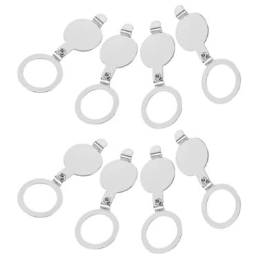 Imagem de Yardenfun 8 peças de capa traseira olho de gato peça peep hole capa de visualizador de porta cobertura olho mágico para apartamentos porta privacidade buraco capa de segurança olho mágico substituição