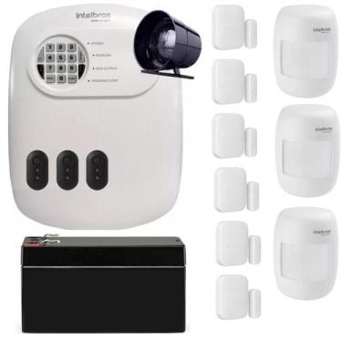 Imagem de Kit De Alarme C/ 6 Magnéticos Sf E 3 Infra Cf Intelbras