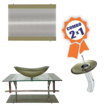 Imagem de Combo 2 em 1 - Gabinete 80cm Dinamarca + Torneira Ibiza - EKASA, Champ