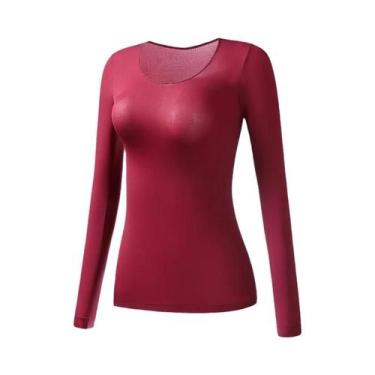 Imagem de Roupa Íntima Térmica Feminina de Manga Longa - L/XL - Confortável e Qu