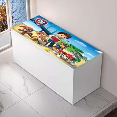 Imagem de Baú Adesivado Infantil Personagens Patrulha Canina