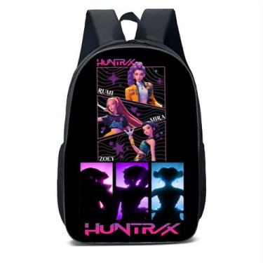 Imagem de Mochila Escolar Infantil Guerreiras Do Kpop Demon Hunters Huntrix Kpop