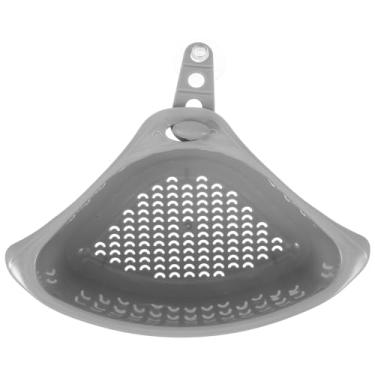 Imagem de Balacoo Suporte de esponja de cozinha cesta de canto com ventosas para drenagem, organização de espaço, suporte de pano de plástico para pia para limpar a área de cozinha organizada