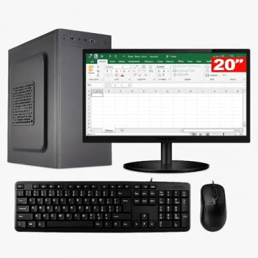 Imagem de PC CPU HOME OFFICE INTEL I5 3470, 16GB DDR3, SSD 240GB, MB H61 + MONITOR 20" + TECLADO E MOUSE