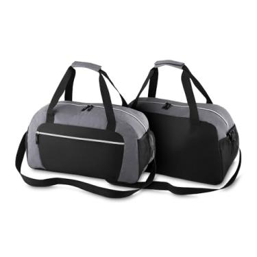 Imagem de Bolsa de Academia 32L Cinza Practical Day – Poliéster, Bolsos Laterais, Zíper Frontal, Alça de Mão e Ombro – Ideal para Treinos, Viagens e Uso Diário