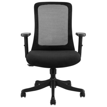 Imagem de Cadeira Giratória Nr-17 Boston Rivatti Tela Mesh Preta Base Rodizio Nylon