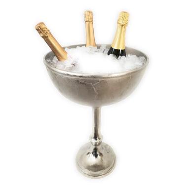 Imagem de Copo de taça gigante de 5,8 m - Tigela de gelo Beaverage - Antigo - Forjado feito à mão - Decoração de casa - Alumínio