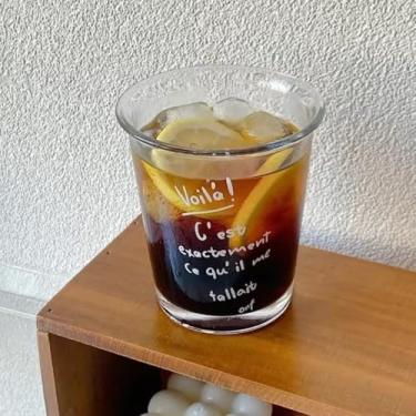 Imagem de Drink Juice Xícara de Café Letras Criativas Copo de Vidro Presente 350ML Copos de Vidro Clássico