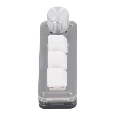 Imagem de Mini Teclado de 3 Teclas Com Fio Console Industrial à Prova de Poeira Interruptor Vermelho Teclado Mecânico para Jogos Com RGB para Aplicações Amplas de Mídia Musical de Escritório