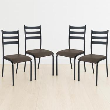 Imagem de Kit 4 Cadeiras de Cozinha Sala Jantar Varanda Sala de Estar Epoxi 541.