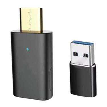 Imagem de AsrMyjcx Transmissor de áudio USB-C com conexão estável, conector premium para celular e conectividade com múltiplos dispositivos. Versão 5.4, Usb a Adapter