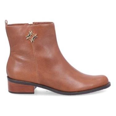 Imagem de Bota Cano Curto Couro Luz da Lua - 52460015-Feminino